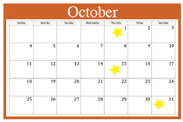 for These Important October Dates